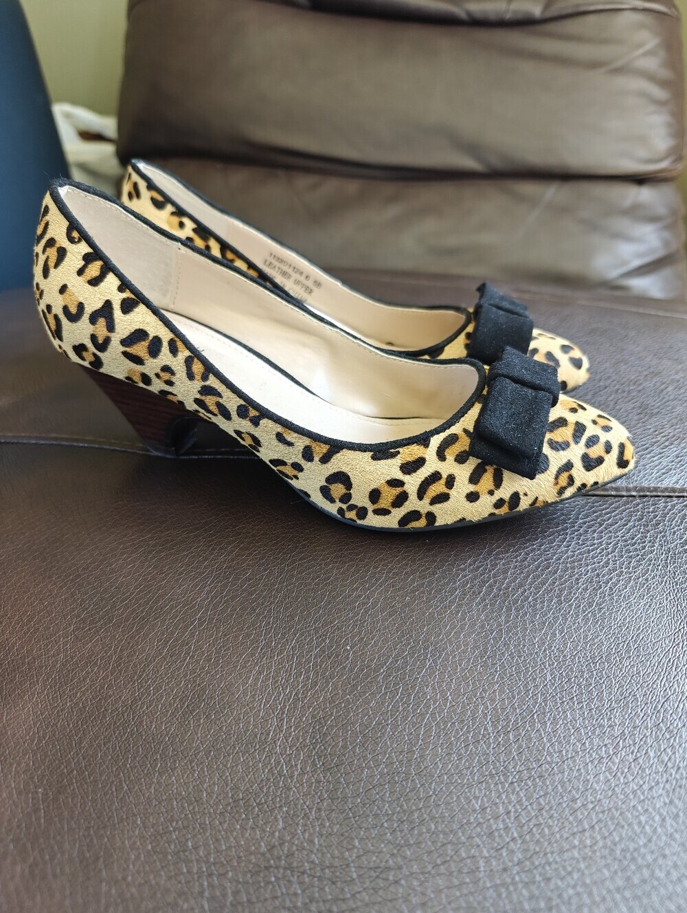 GREENWICH VILLAGE Leopard Print Kitten Heels